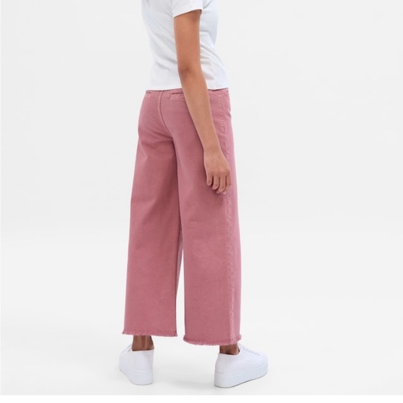 8 Slim GAP Kids High Stride Wide-Leg High Stride with Washwell Rosetta Pink - Picture 2 of 2